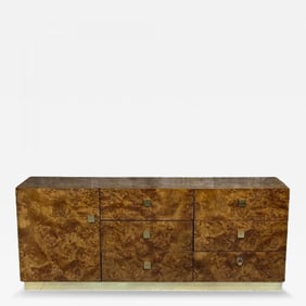 Founders, Mid-Century Modern, Dresser, Burlwood, USA, 1980s