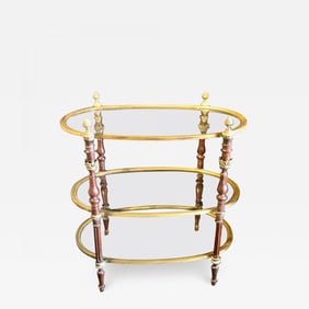 Hollywood Regency Bronze Dessert Stand, Étagère, Maison Jansen