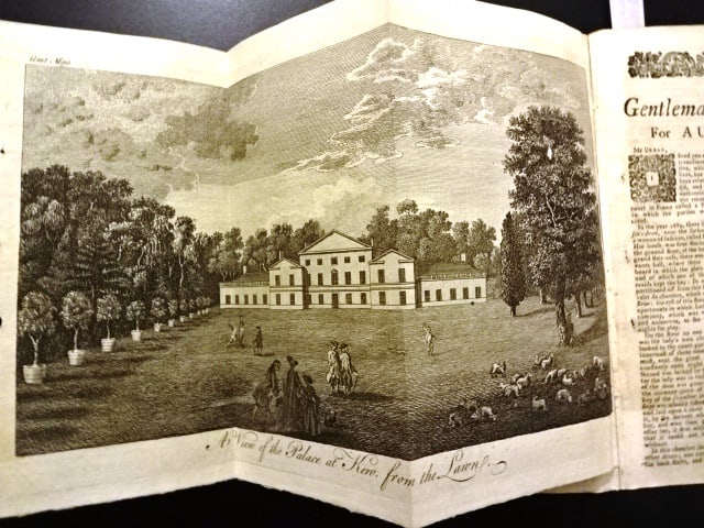 1763 Magazine Fine Engraving Kew Palace (1 of 3)