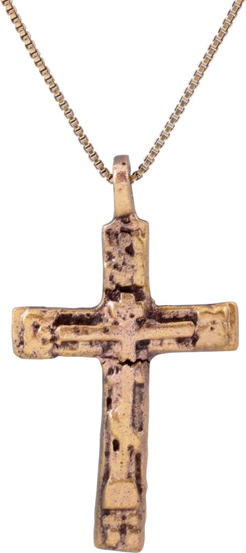 LARGE EASTERN EUROPEAN CROSS NECKLACE, 17TH-18TH C (1 of 4)