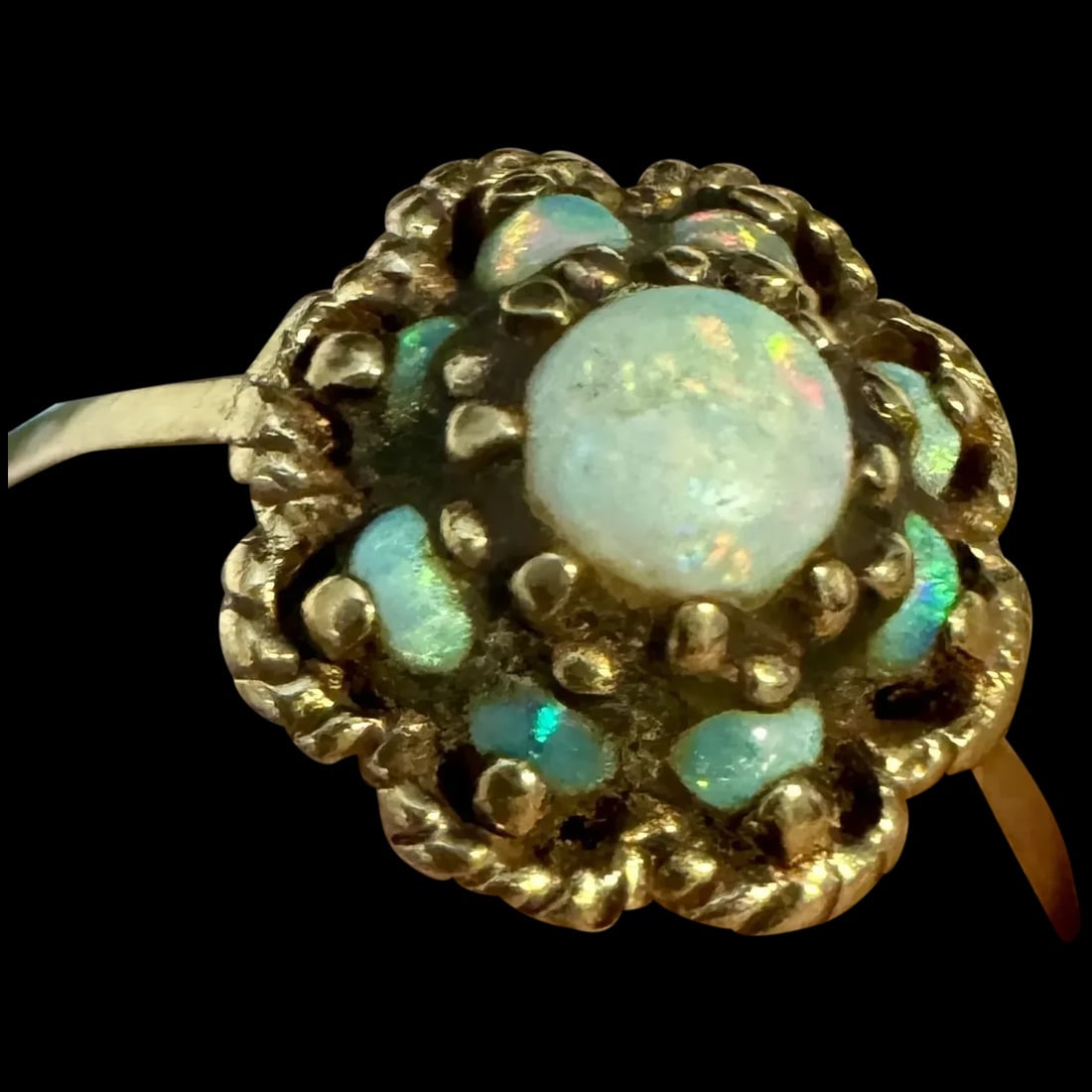 Antique Victorian Gold and Opal 10k Gold RING (1 of 7)