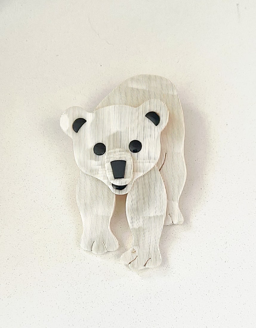 Lea Stein Tom the Polar Bear Brooch (1 of 2)