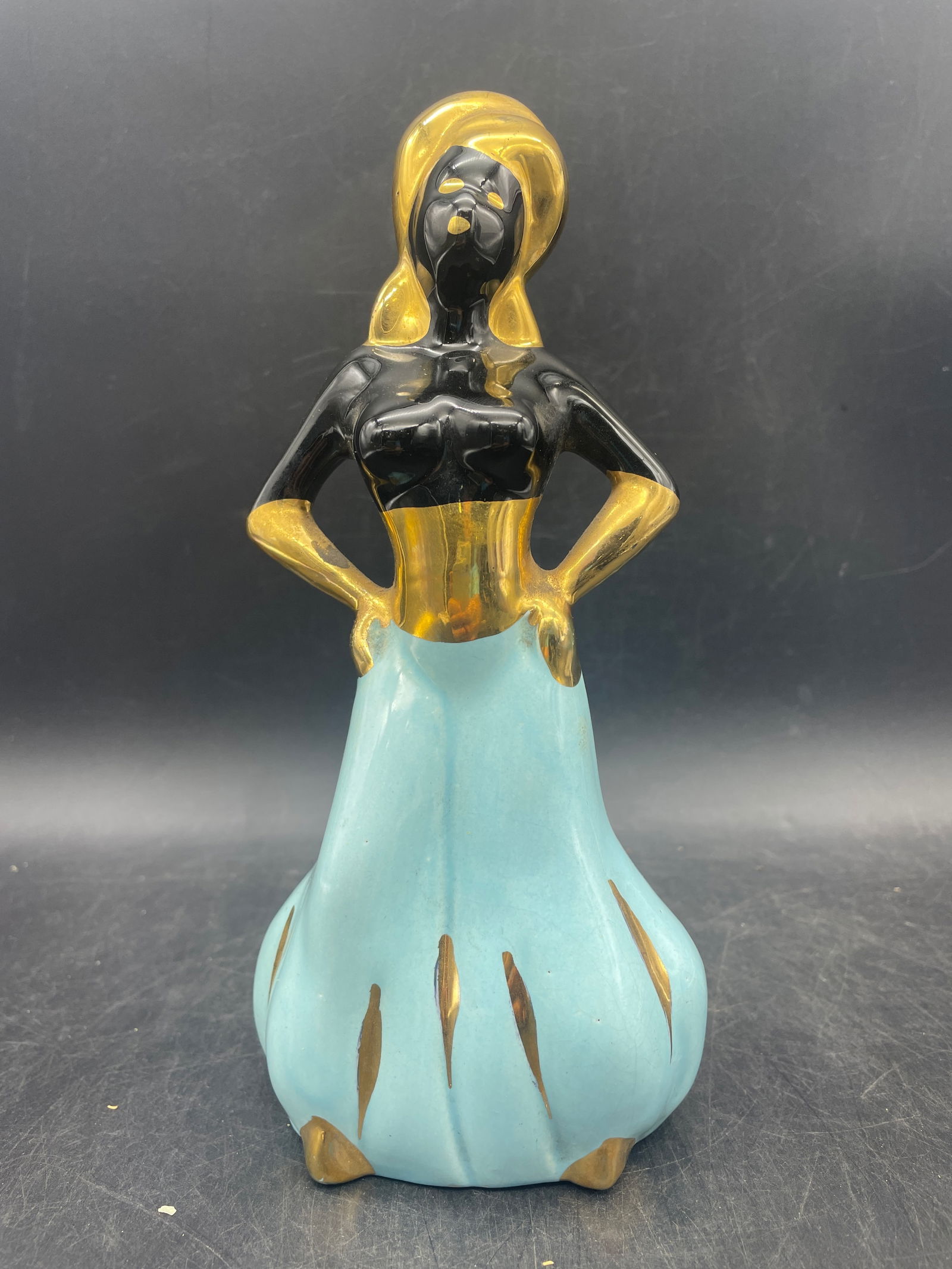 MID-CENTURY BLACKAMOOR STATUE FIGURINE NUBIAN GENIE (1 of 7)