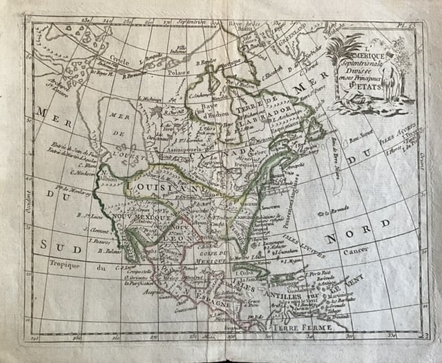 1778 North America Map by J. De Laporte (1 of 5)