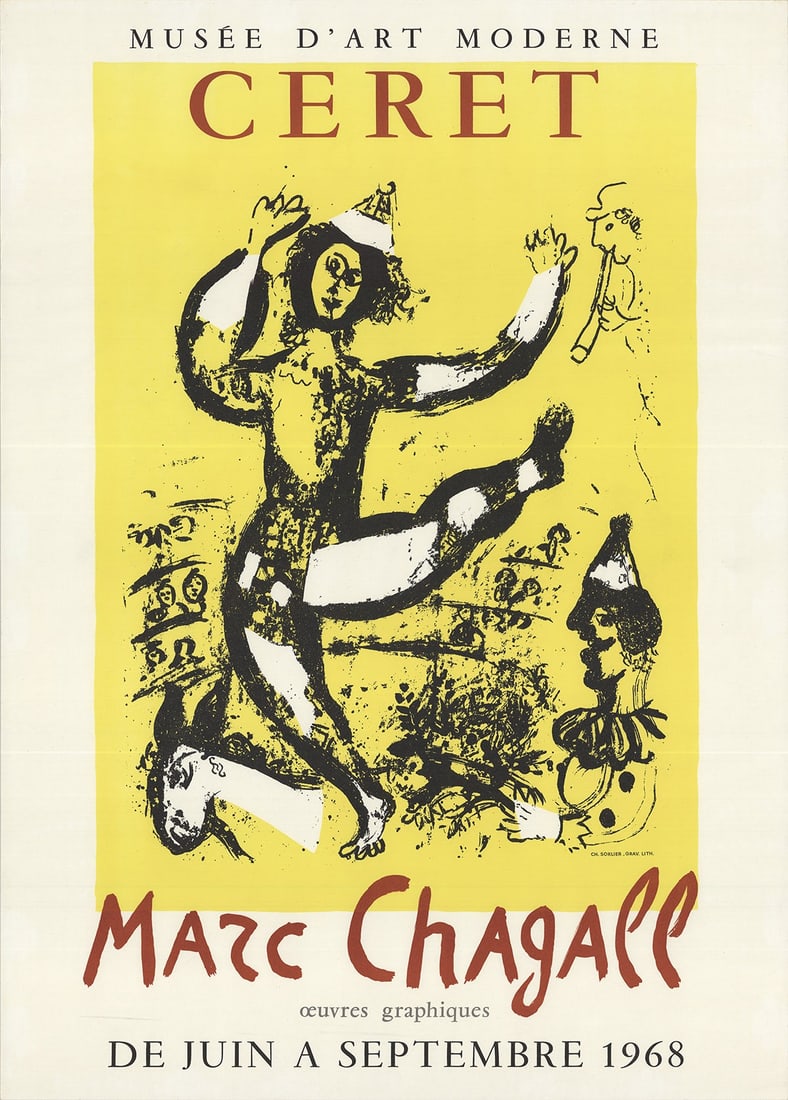 Marc Chagall - The Circus - 1968 Lithograph 28" x 20" (1 of 1)