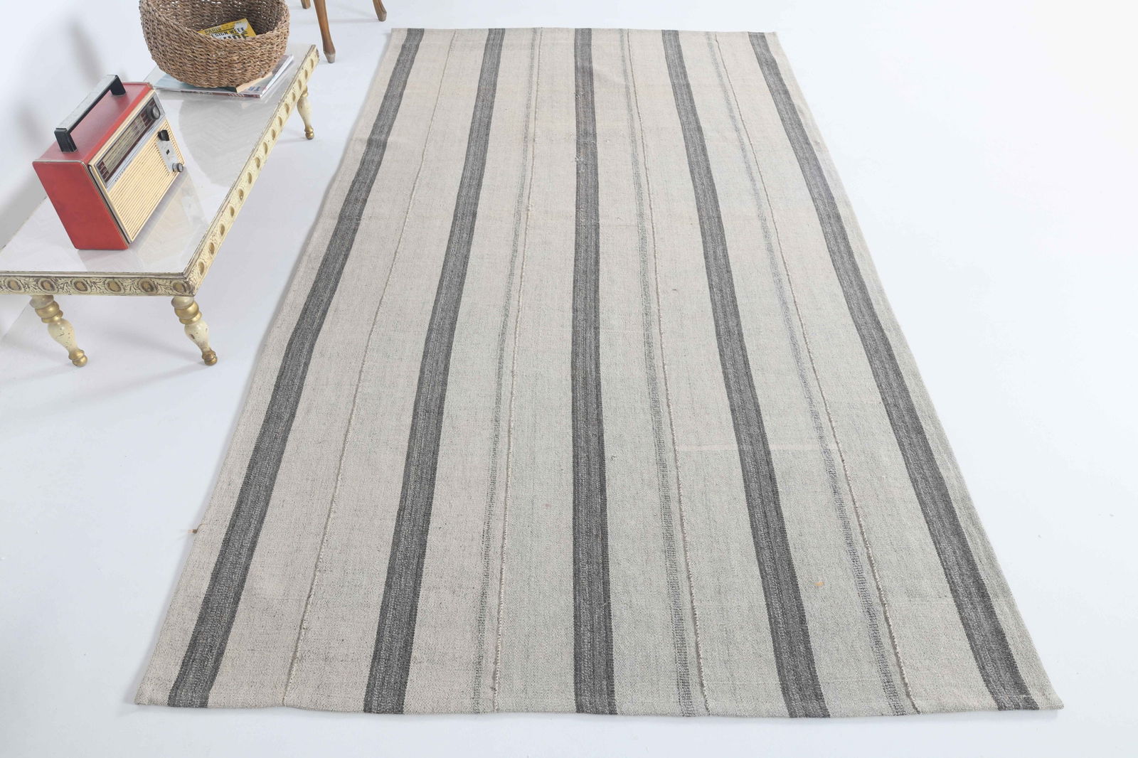 4.8x8.4 ft, TURKISH KILIM Rug, (1 of 10)