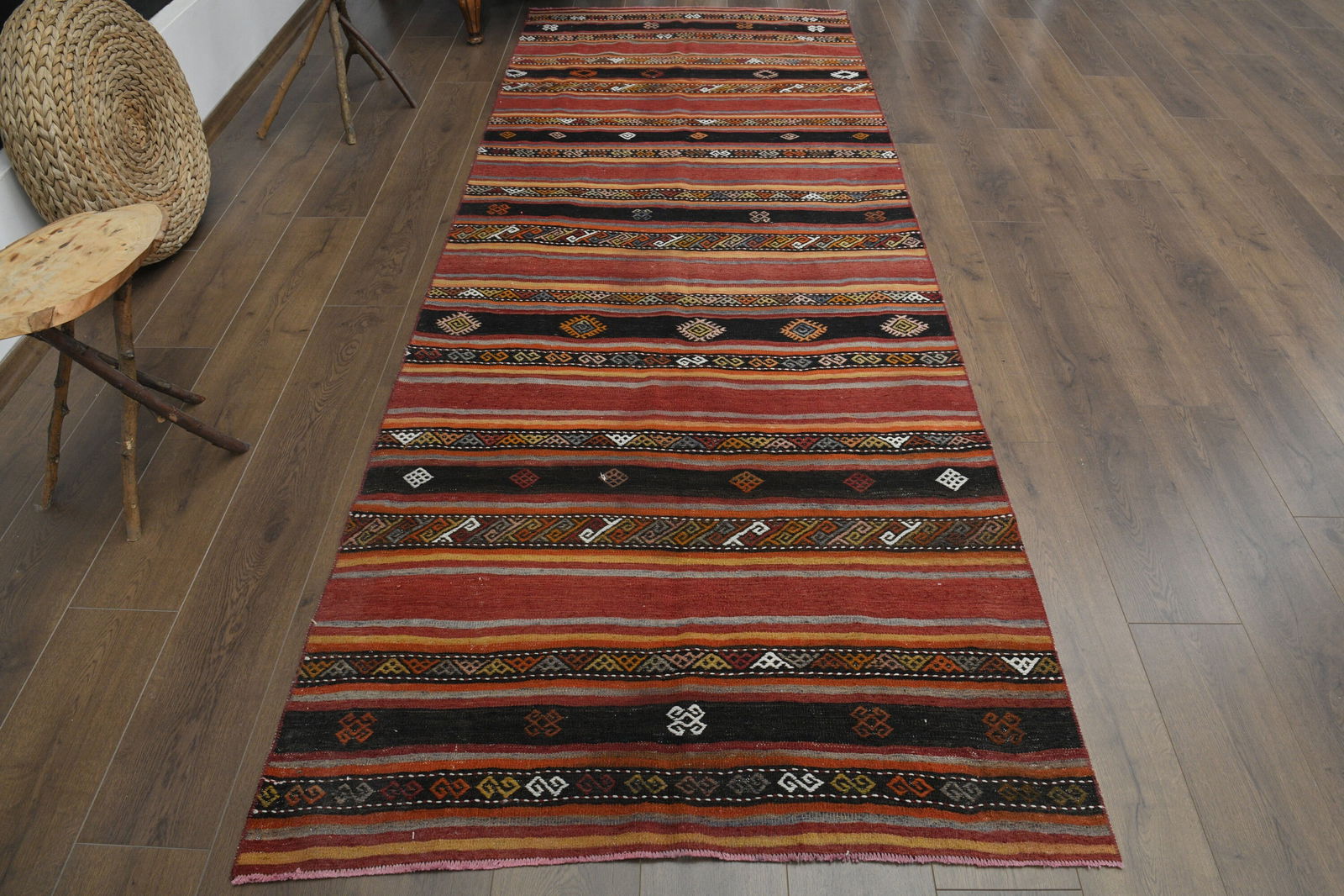3.8x10 ft, VINTAGE KILIM RUNNER (1 of 10)