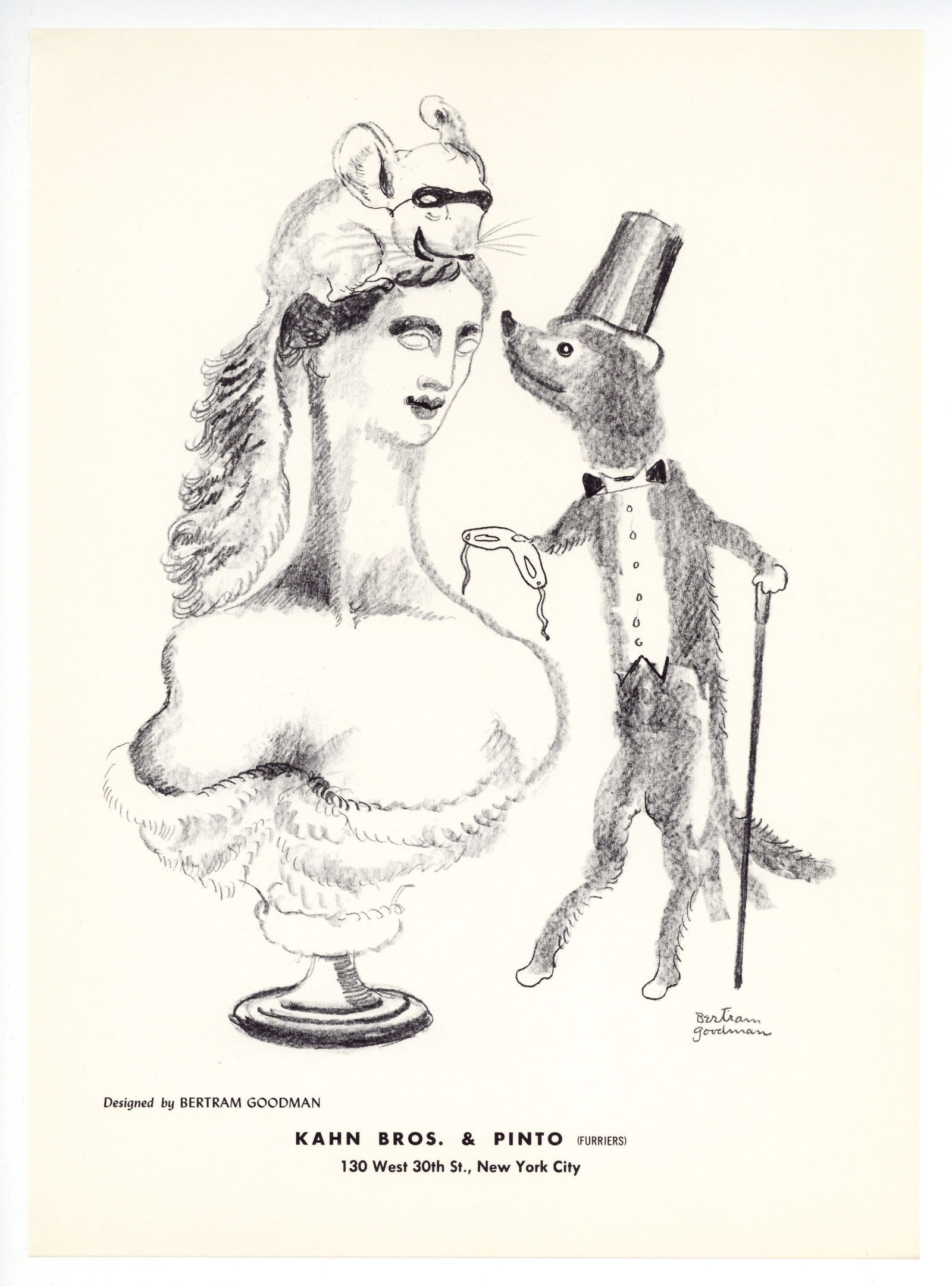 Bertram Goodman original lithograph: Medium: original lithograph. This lithograph was printed in 1955 for the "Improvisations" portfolio, and published by the Artists Equity Association of New York in an edition of 2000 on the occasion o