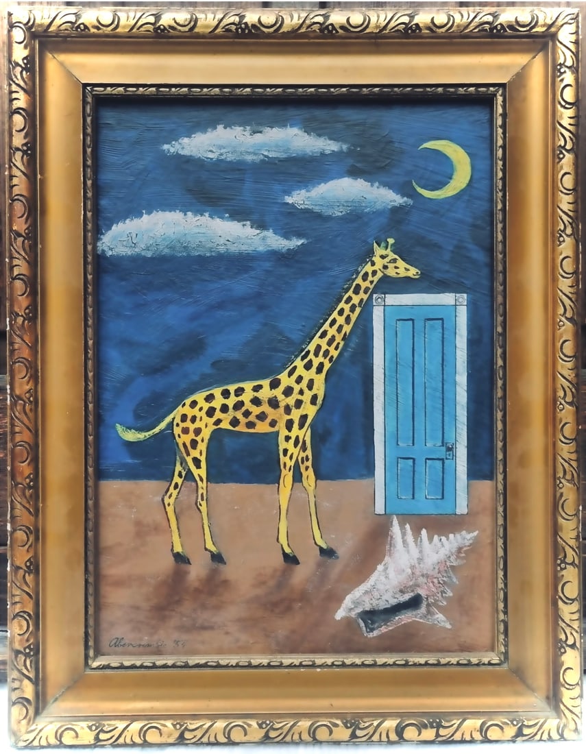Gertrude Abercrombie, Giraffe in a Landscape (1 of 3)