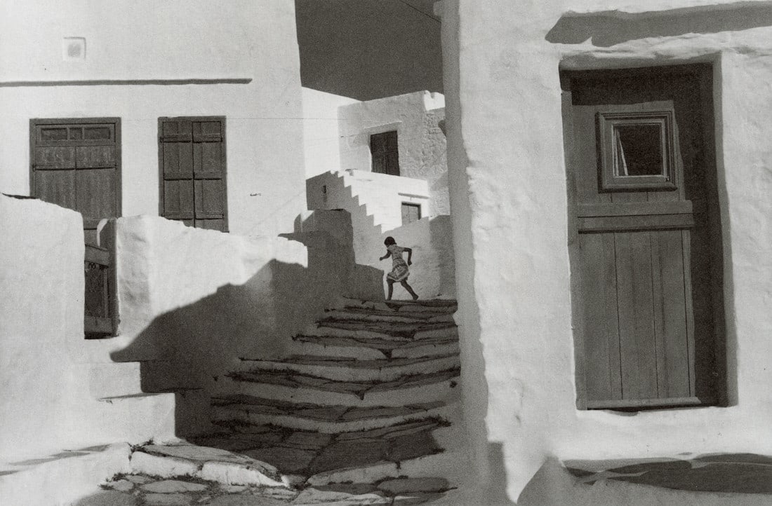 HENRI CARITER-BRESSON - Siphnos, Greece, 1961: Artist: Henri Cariter-Bresson Title: Siphnos, Greece, 1961 Medium: Photo Litho, 1987, Japan Dimensions: 8.7x5.7" Descrition: Heat Wax Mounted on 8.5x11" Conservation Board Artist Bio: Henri Cartier-Br
