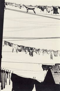 WALKER EVANS - Wash Day, New York City, 1930: Artist: Walker Evans Title: Wash Day, New York City, 1930 Medium: Photo Litho, 2003, USA Dimensions: 4.95x7.45" Descrition: Heat Wax Mounted on 8.5x11" Conservation Board Artist Bio: Walker Evans (190