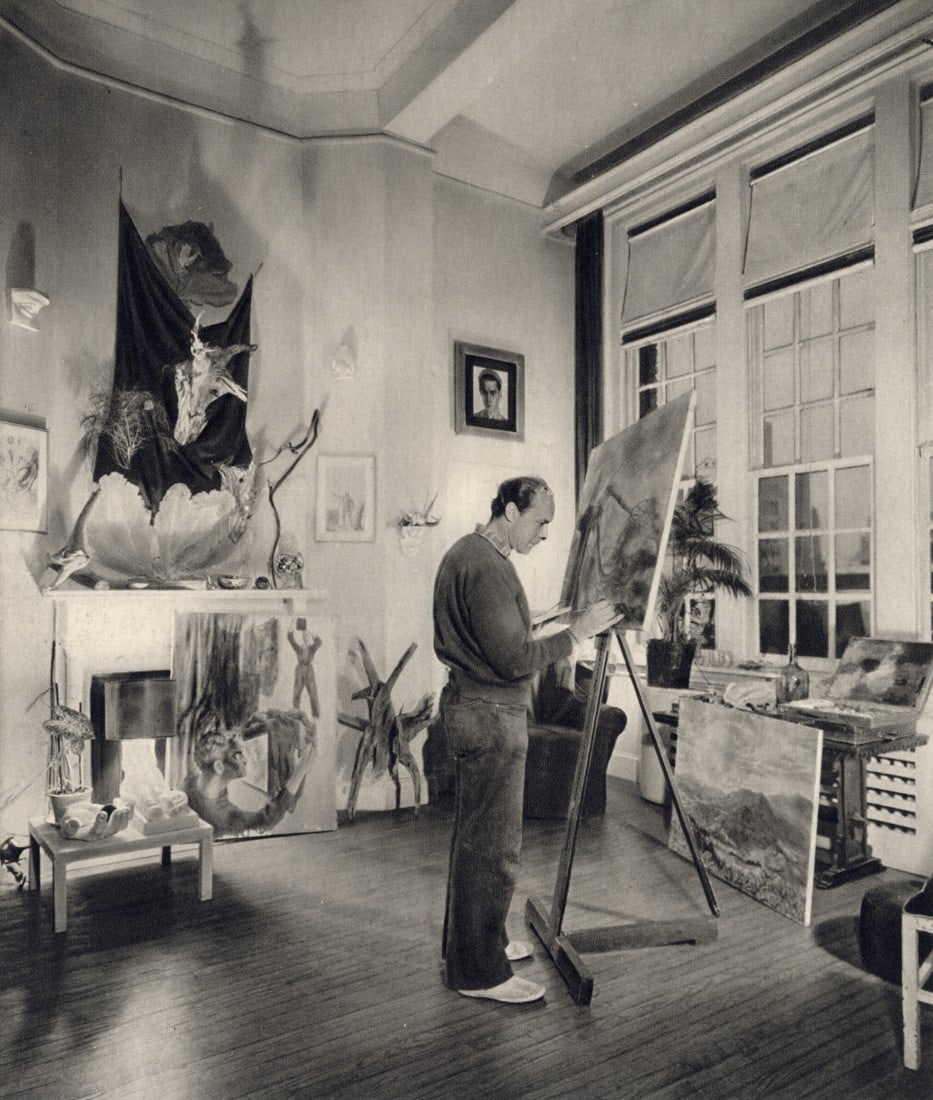 GEORGE PLATT-LYNES - Pavel Tchelitchew in Studio 1947 (1 of 1)