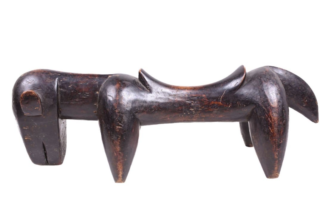 Horse Figure / Head rest - Wood - Syon - Senufo - Ivory Coast (1 of 9)