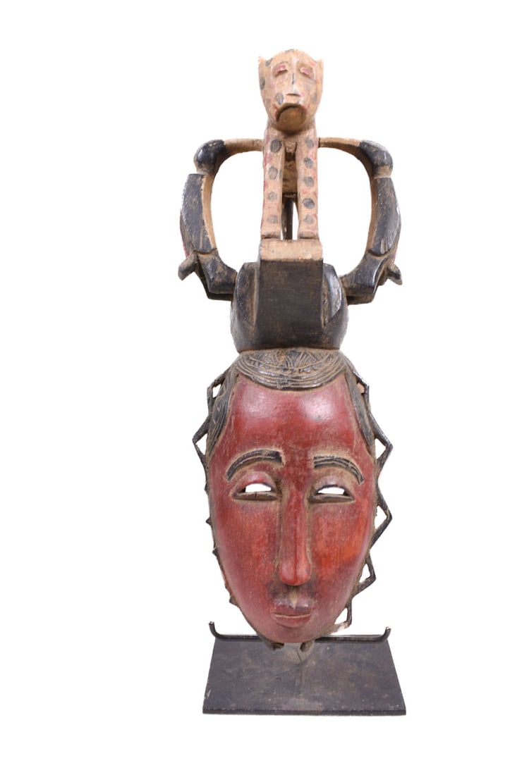 Dance mask - Wood - Yaure - Ivory Coast (1 of 7)
