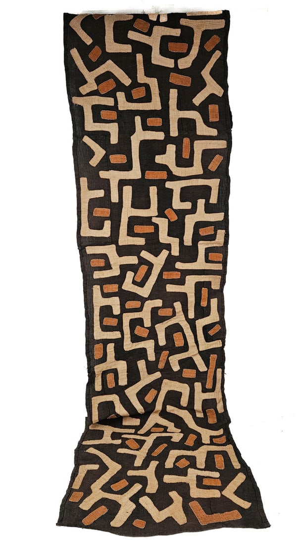 Textile - Cloth - Shoowa-Kuba - DR Congo 275 cm (1 of 5)