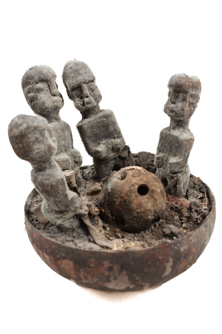 Fetish bowl- Wood - Fon - Benin (1 of 6)