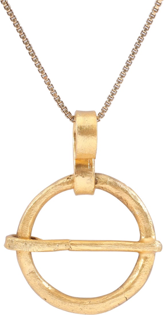 VIKING PROTECTIVE ARMOR BROOCH NECKLACE, 10th-11th CENTURY AD: Worn in numbers on the surface of the jerkin, these small metal brooches provided a measure of protection against sword cuts and, in fact, were a form of armor. See current Public Television programmi