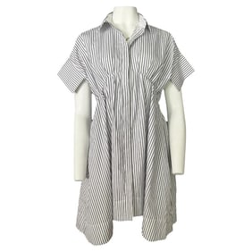 Victoria Beckham White and Black Mini Dress, Size 6