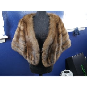 Gorgeous Russian Sable Fur Stole Wrap Cape Coat Jacket