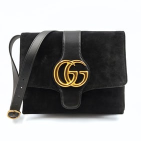 GUCCI Arli shoulder bag in black suede