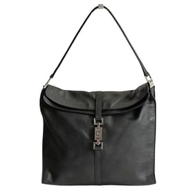 GUCCI Jackie shoulder bag in black leather