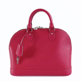 LOUIS VUITTON Alma PM handbag in fuchsia epi leather