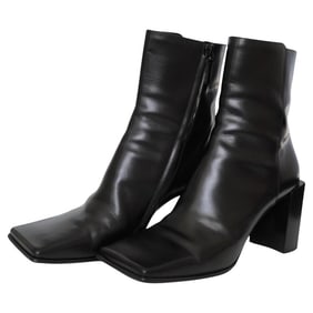 Balenciaga Moon Square Toe Leather Boots sz 40