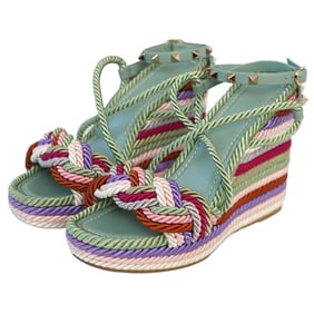 Valentino Gravani Rocketed Espadrille Sandals Multicolored 38