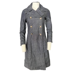 1995 Chrome Heart Denim & Sterling Silver Jacket Coat