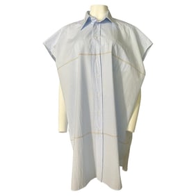 Maison Margiela Light Blue Button Down Dress, Size XS