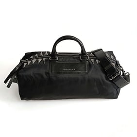 GIVENCHY shoulder bag in nylon and black leather