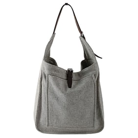 HERMES Marwari GM shoulder bag in wool and leather