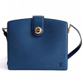 LOUIS VUITTON Cluny Plain Epi shoulder bag in light blue