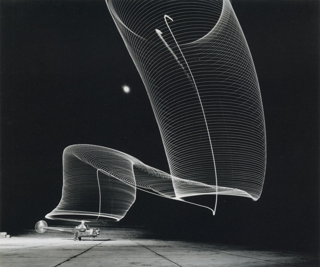 ANDREAS FEININGER - Helicopter Take-Off at Night 1949 (1 of 1)