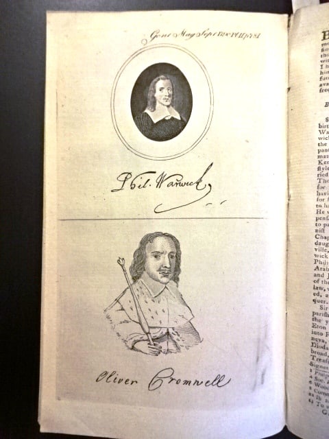 1790 Magazine Engravings Cromwell Medals (1 of 4)