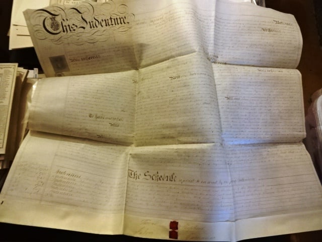 1868 Large English Vellum Deed Somerset (1 of 3)