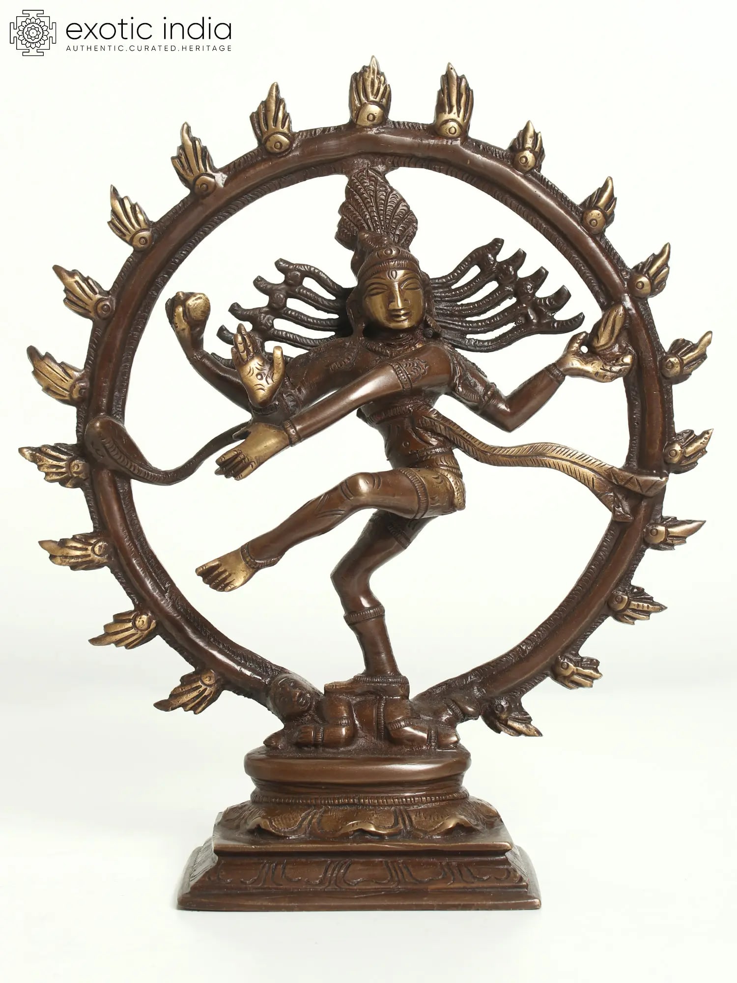 9" Nataraja - Dancing Lord Shiva | Brass Statue (1 of 4)