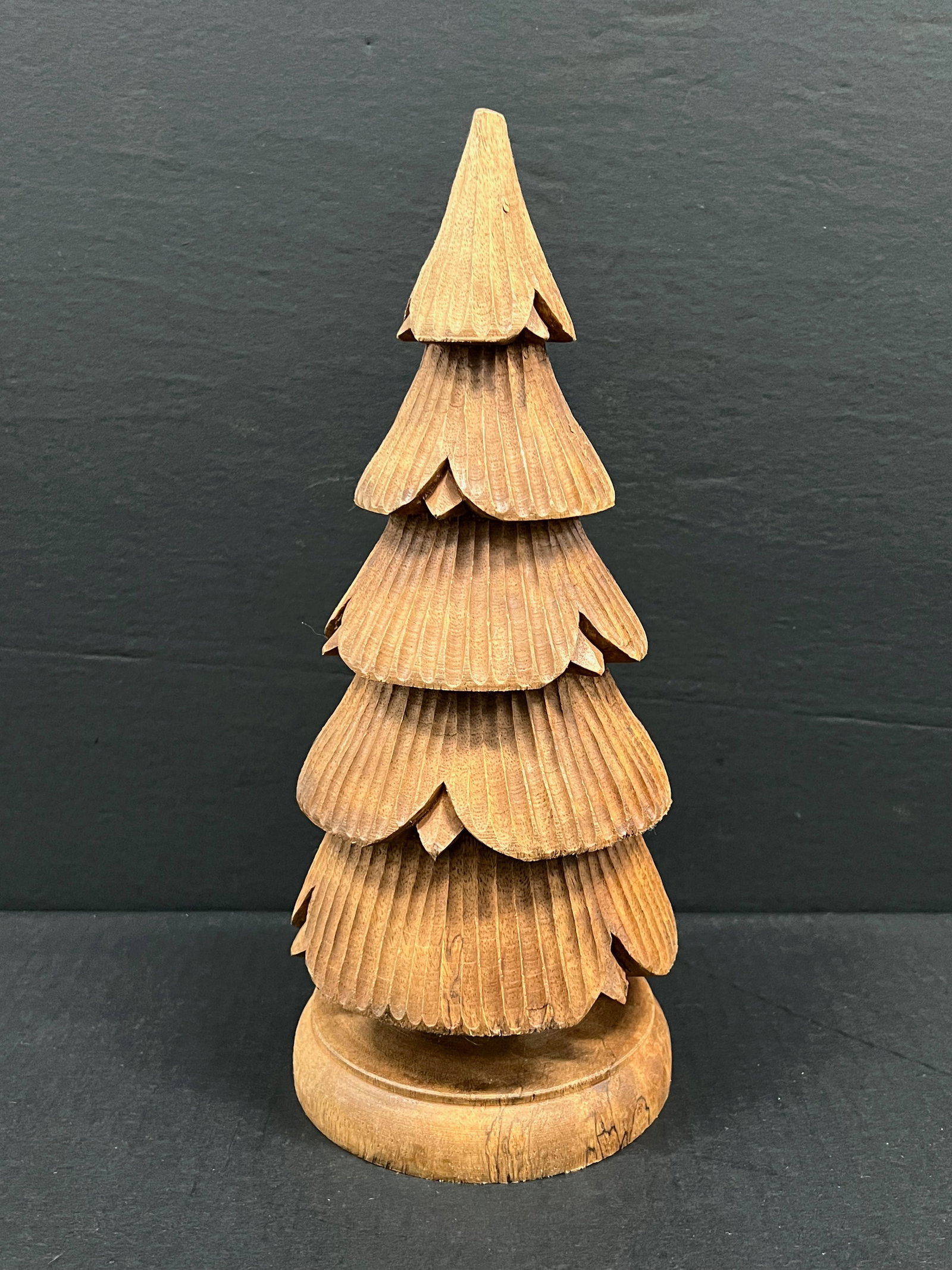 Carved Wood Christmas Tree (1 of 6)