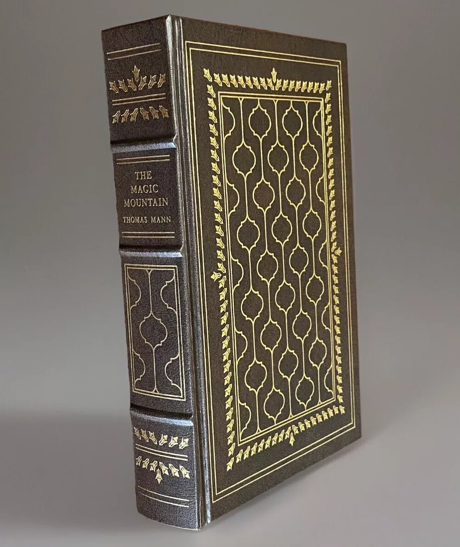 Thomas Mann Gonzalo Fonseca FRANKLIN LIBRARY THE MAGIC MOUNTAIN 1st ed 1981 Lthr: This rare and collectible edition of Thomas Mann's "The Magic Mountain" is a must-have for any serious book collector. With its stunning leather binding, gilt design to boards, gilt title and decorati