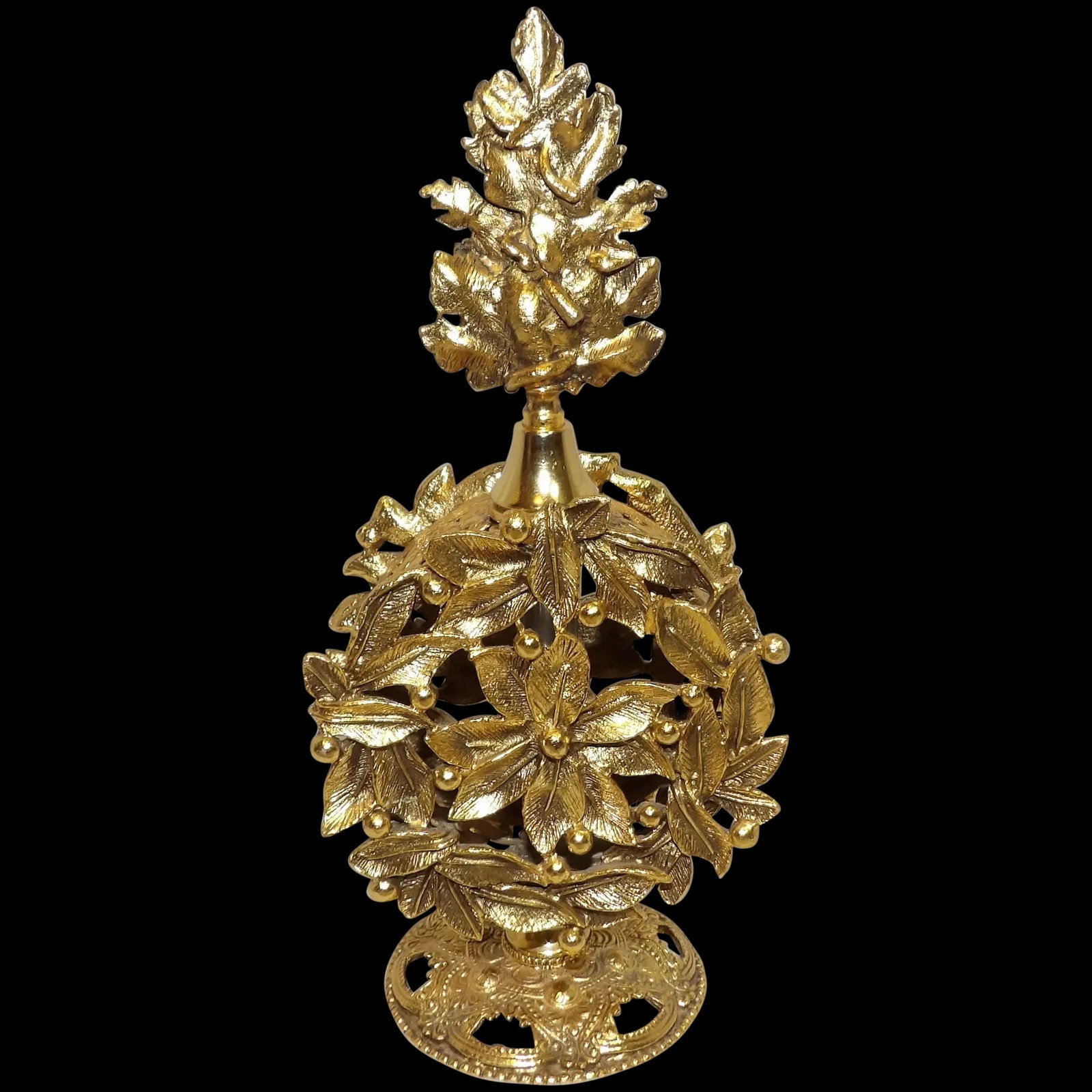 Vintage Signed Stylebuilt 24k Gold Plated Gilt Filigree Ornate Perfume Bottle (1 of 8)