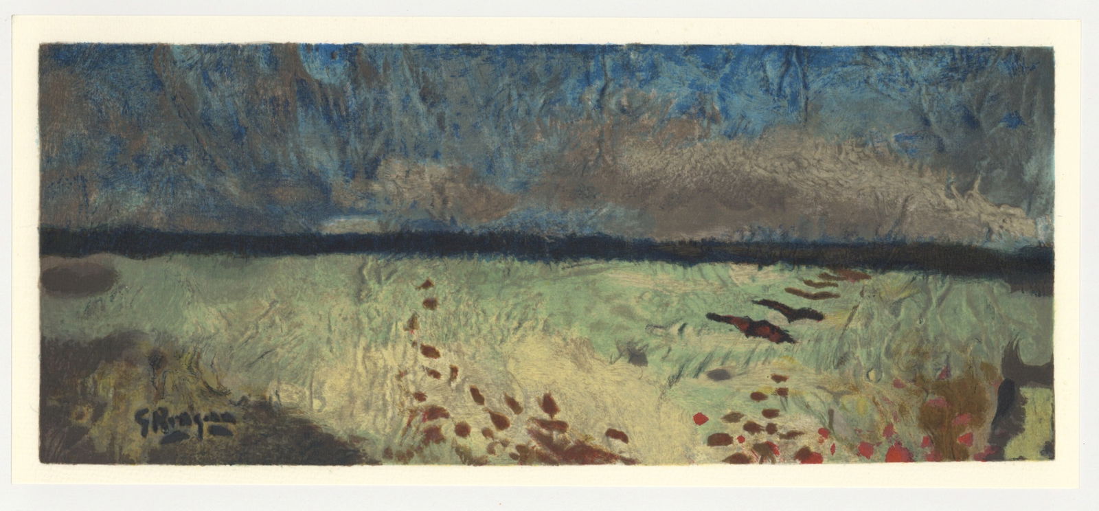 Georges Braque lithograph "Paysage aux coquelicots" (1 of 1)