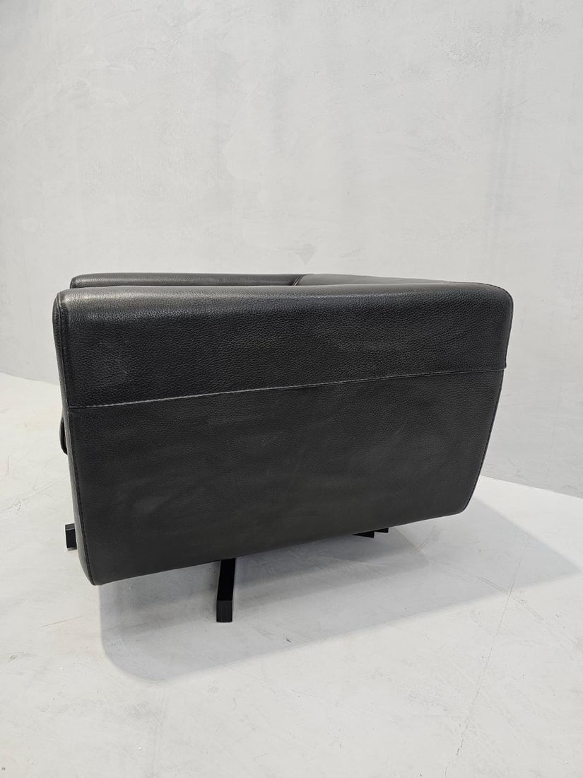 Mid Century Modern Roche Bobois Swivel Lounge Chair: Depth: 32 inches Height: 24 inches Seat depth: 23 inches Seat height: 16 inches Seat width: 25 inches Width: 35 inches "Mid Century Modern Roche Bobois Swivel Lounge Chair This Roche Bobois swivel lou