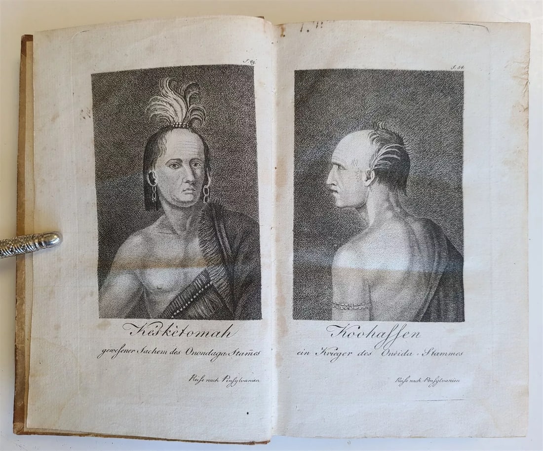 1802 MEMBER of ONEIDA NATION JOURNEY in PENNSYLVANIA NEW YORK antique AMERICANA (1 of 9)