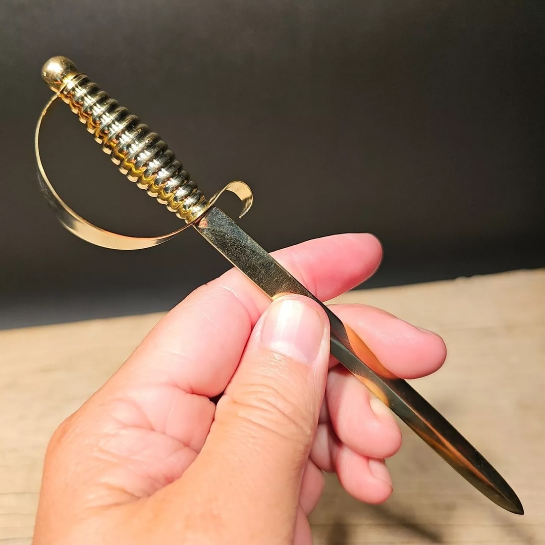 Mini Brass D Guard Civil War Letter Opener (1 of 13)