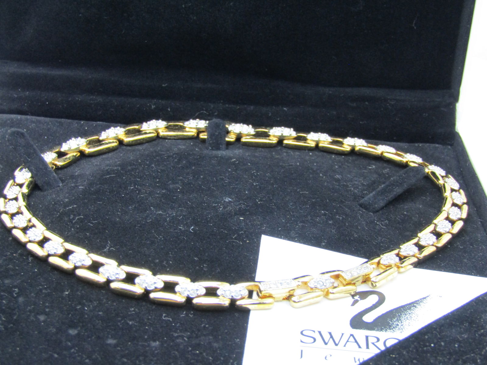 Vintage Swarovski Jewelry Crystal Wreath Necklace, 16.5", In Originl Box (1 of 7)