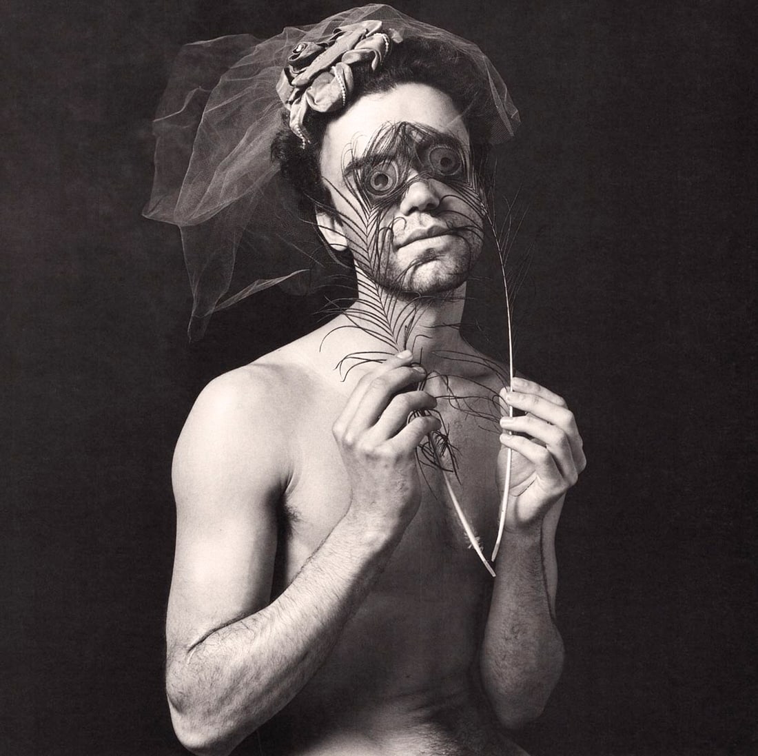 ERWIN OLAF - Olger, 1986: Artist: ERWIN OLAF Print Title: Olger, 1986 Medium: Duotone Photolithograph Printed 1980s in Switzerland Image size (inches) approx. 8.5 x 8.5” COA Included Reserve: $40.00 Shipping: Do