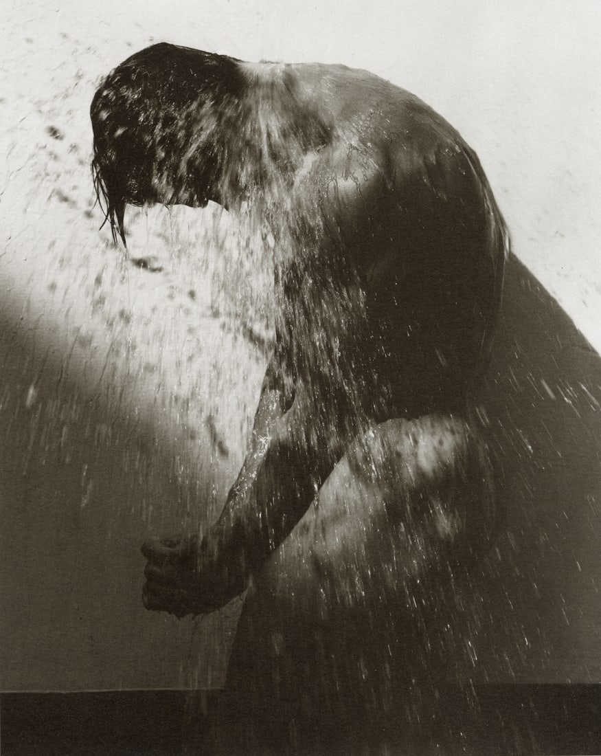 HERB RITTS - Splash, Hollywood, 1989: Artist: Herb Ritts Title: Splash, Hollywood, 1989 Medium: Photo Litho, 1989, Hong Kong Dimensions: 6.4x8.05" Description: Heat Wax Mounted on 8.5x11" Conservation Board Artist Bio: Herb Ritts (1952-20