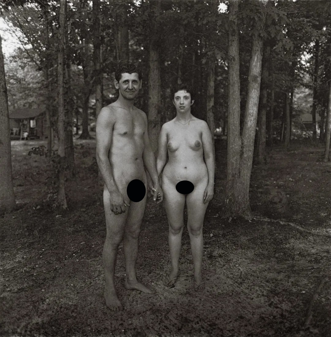 DIANE ARBUS - A Husband and Wife at a Nudist Camp (1 of 2)