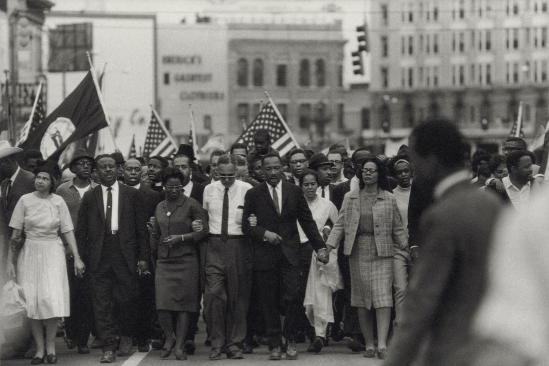BRUCE DAVIDSON - March on Washington, 1963: Artist: Bruce Davidson Title: March on Washington, 1963 Medium: Photo Litho, 2009, Germany Dimensions: 9.65x6.4" Description: Heat Wax Mounted on 11x14" Conservation Board Artist Bio: Bruce Davidson i