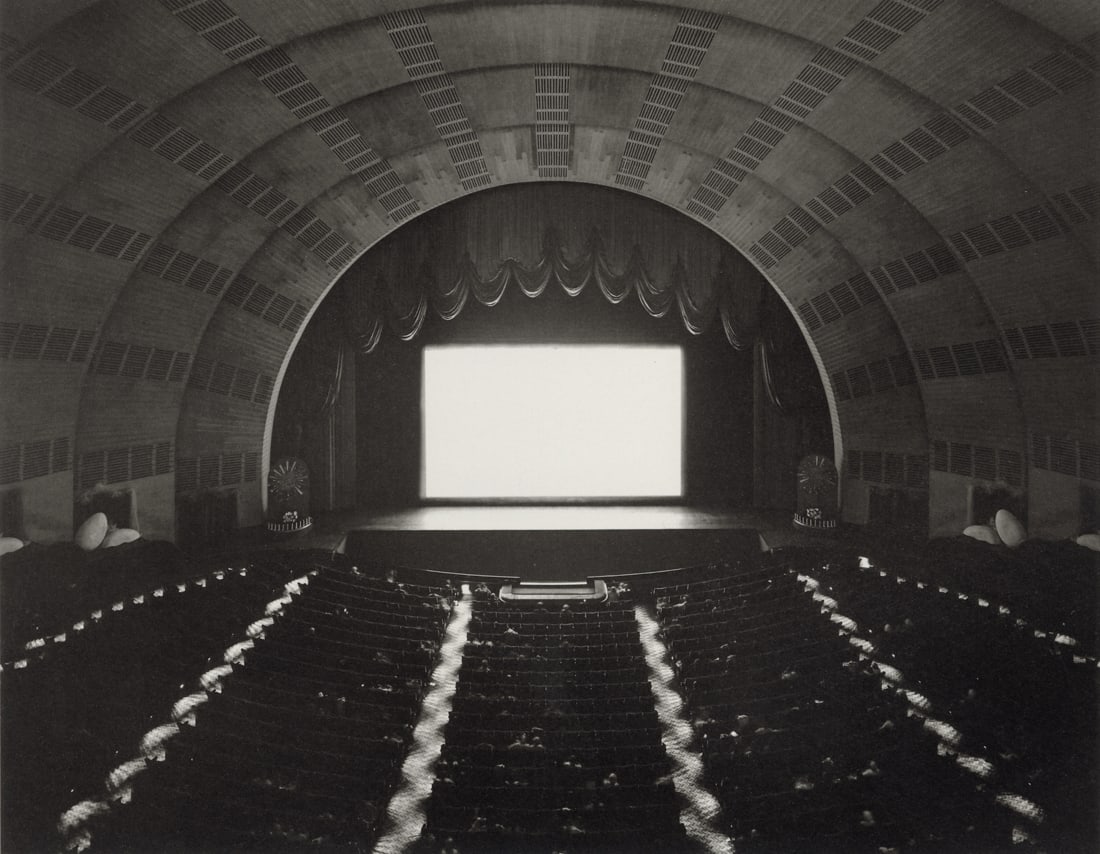 HIROSHI SUGIMOTO - Radio City Music Hall, NY, 1978: Artist: Hiroshi Sugimoto Title: Radio City Music Hall, New York, 1978 Medium: Photo Litho, 2005, Germany Dimensions: 7.7x5.95" Description: Heat Wax Mounted on 8.5x11" Conservation Board Artist Bio: H